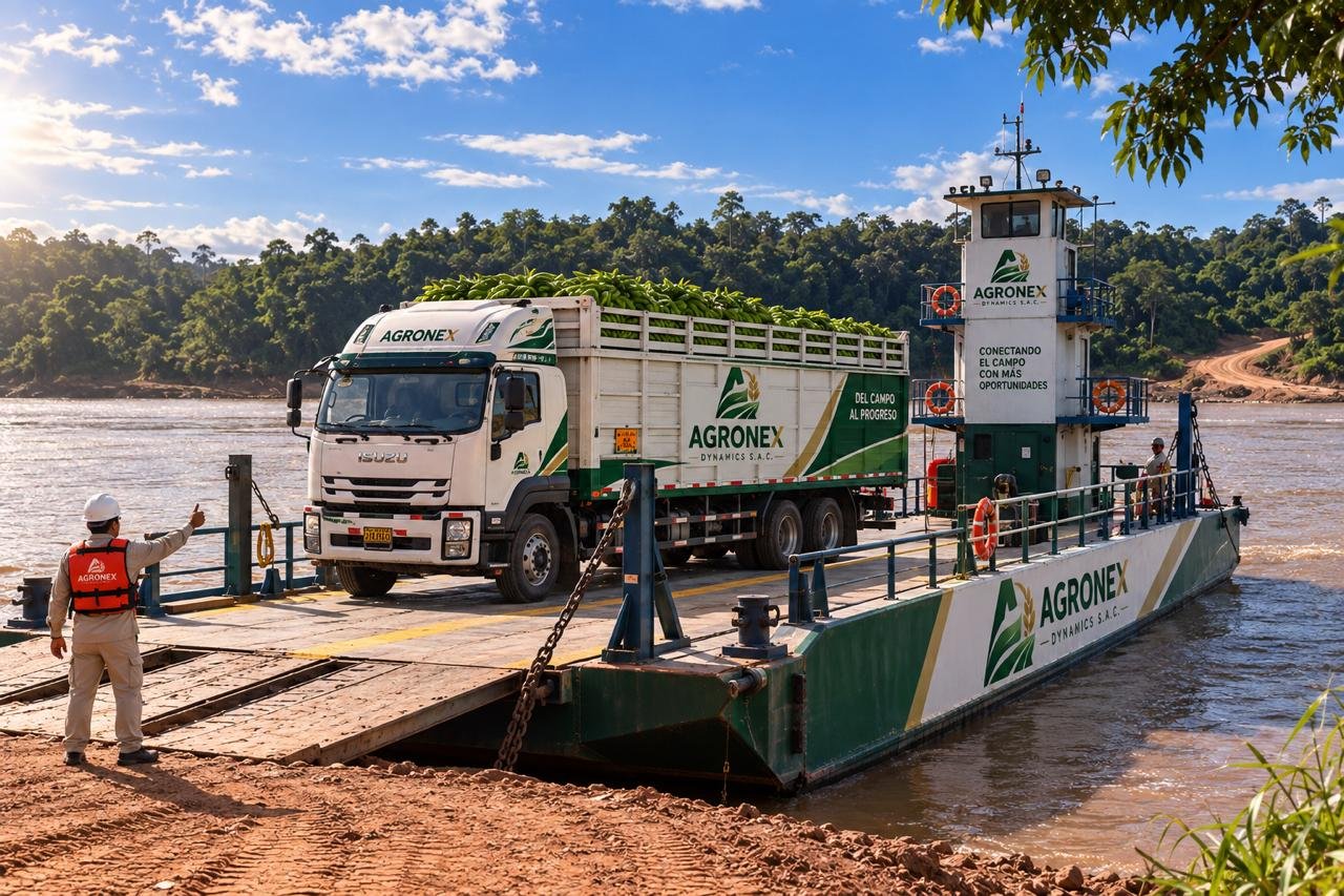 Operación logística fluvial de AGRONEX